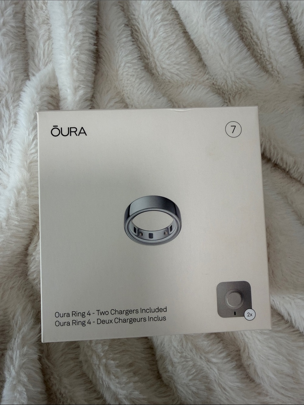Oura Ring 4 - Silver - Smart Ring size 7